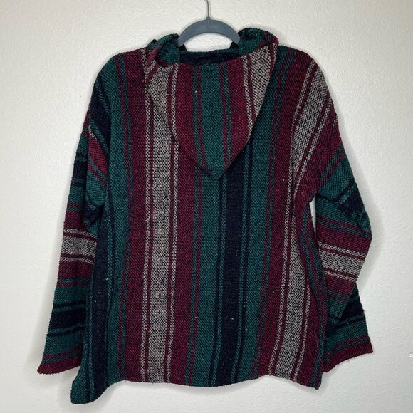 Franks Textiles Mexican Baja Drug Rug Surf Poncho Hoodie Adult Large Unisex - Picture 6 of 12